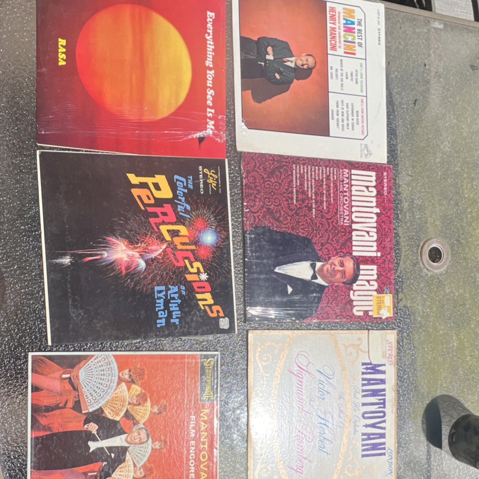 Mantovani, Mancini, Lyman, Rasa Vinyl LP Lot London Soundtracks 12