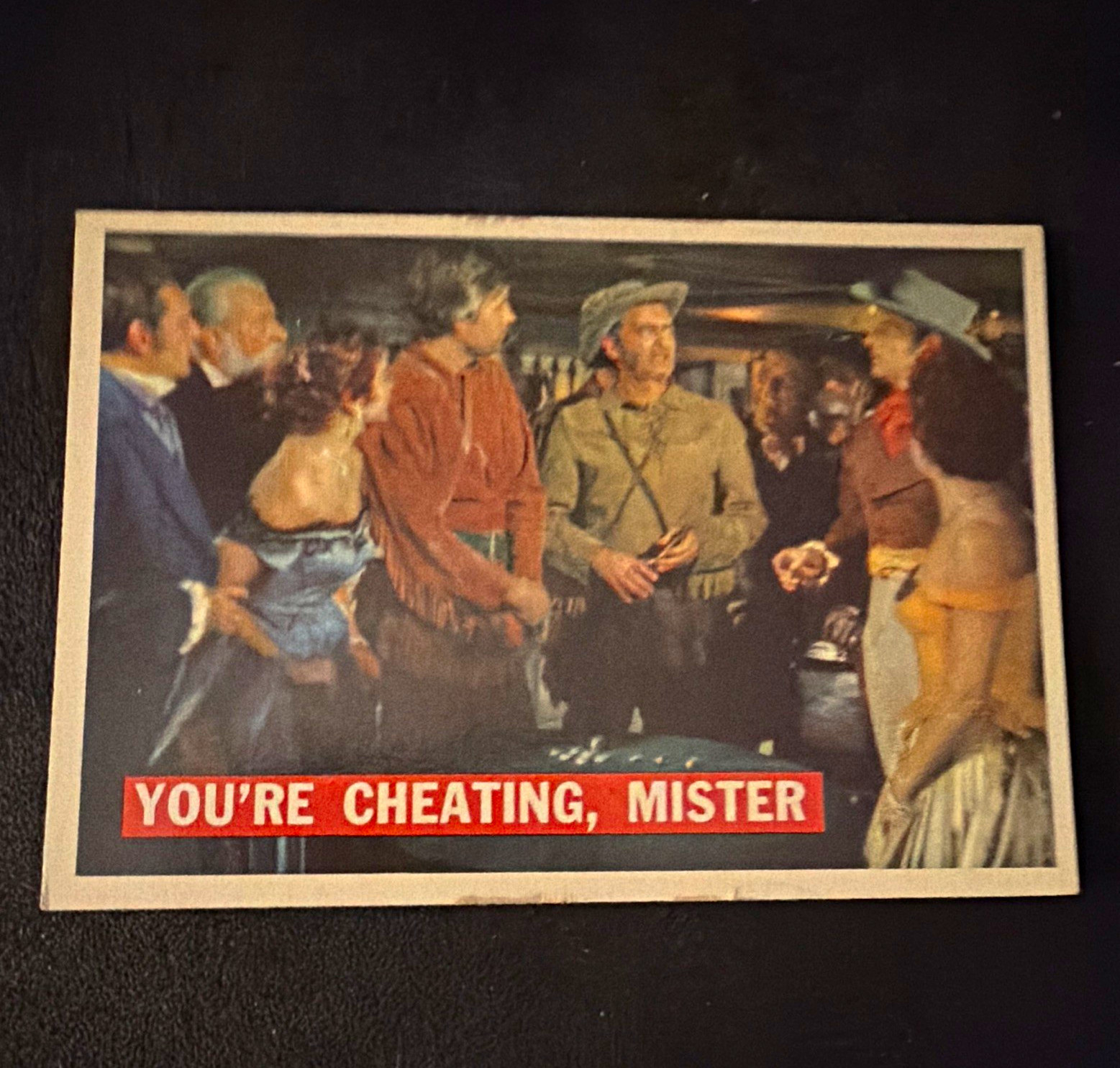 VTG 1956 Walt Disney Davy Crockett Non-Sport Trading Card #44 You\'re Cheating VTG 1956 Walt Disney Davy Crockett Non-Sport Trading Card #44 You\'re Cheating