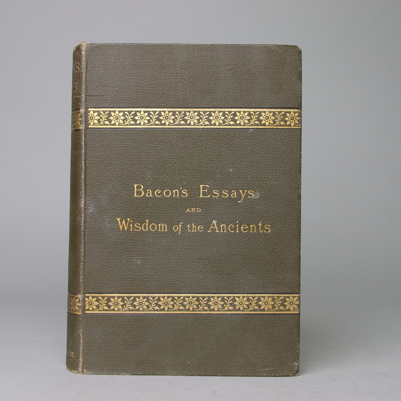 Bacon\'s Essays and Wisdom of the Ancients 1889 Vintage Hardcover