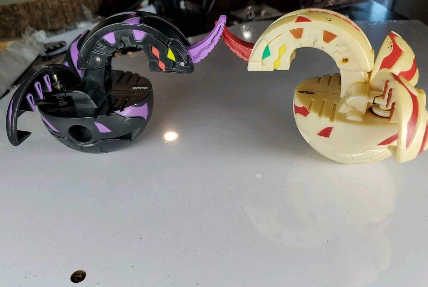 Vintage Bakugan Battle Brawlers Lot Darkus Dragonoid Pearl Pyrus Dragonoid 400g