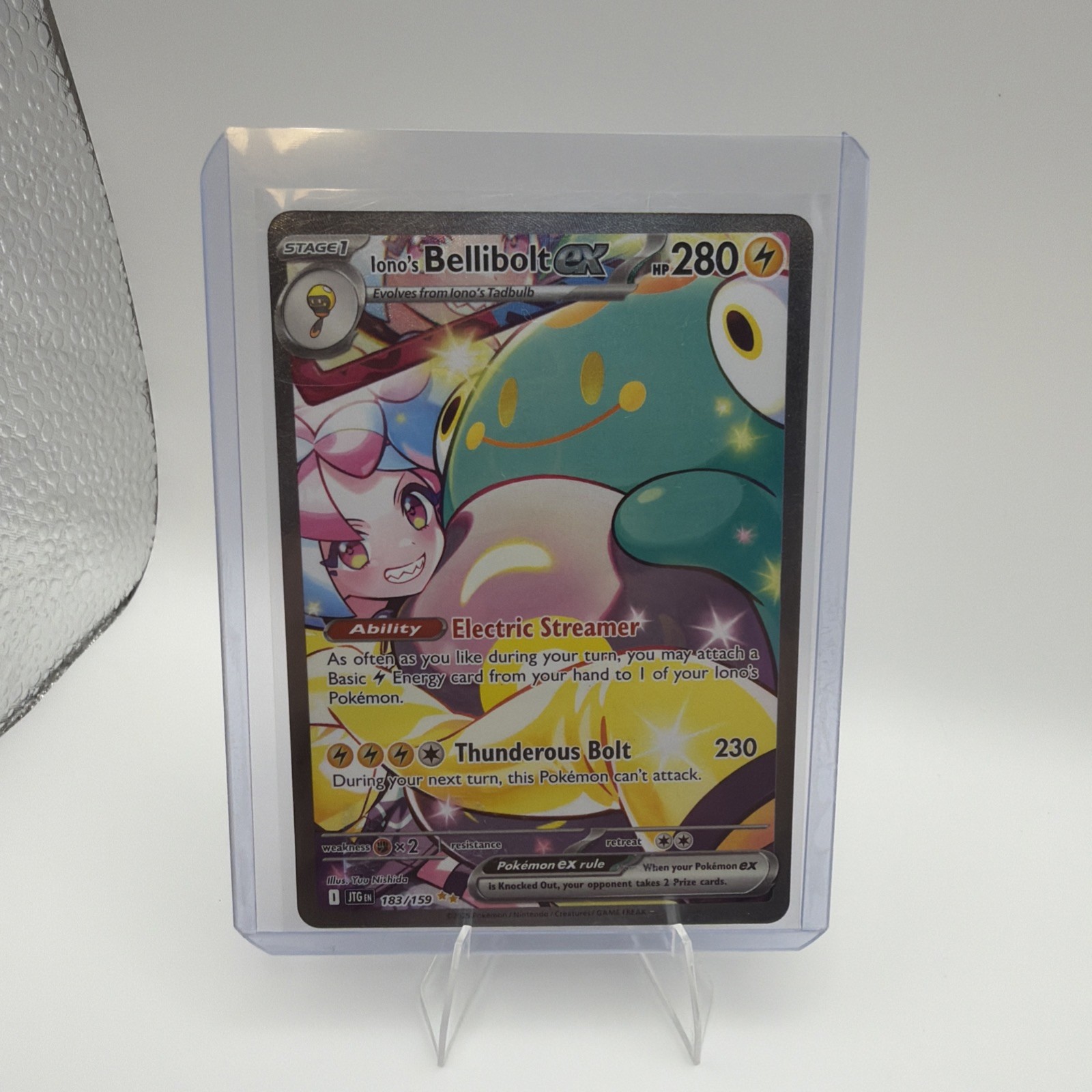 Pokemon Iono\'s Bellibolt ex 183/159 Ultra Rare Full Art Holo ENG