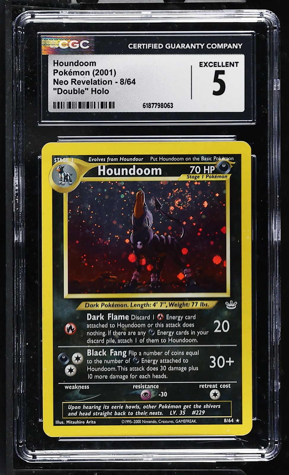 CGC 5 Houndoom 8/64 Neo Revelation \
