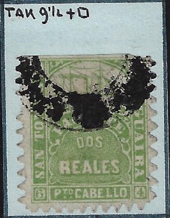 Venezuela: 1864; Local L15, St. Thomas -La Guaira, Zig-Zag 9, Used, EBV1546