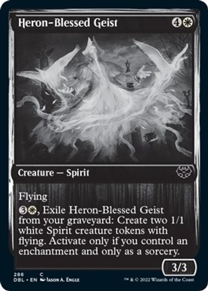 2022 Magic: The Gathering: DBL - Heron Blessed Geist (#286, C, Near Mint)