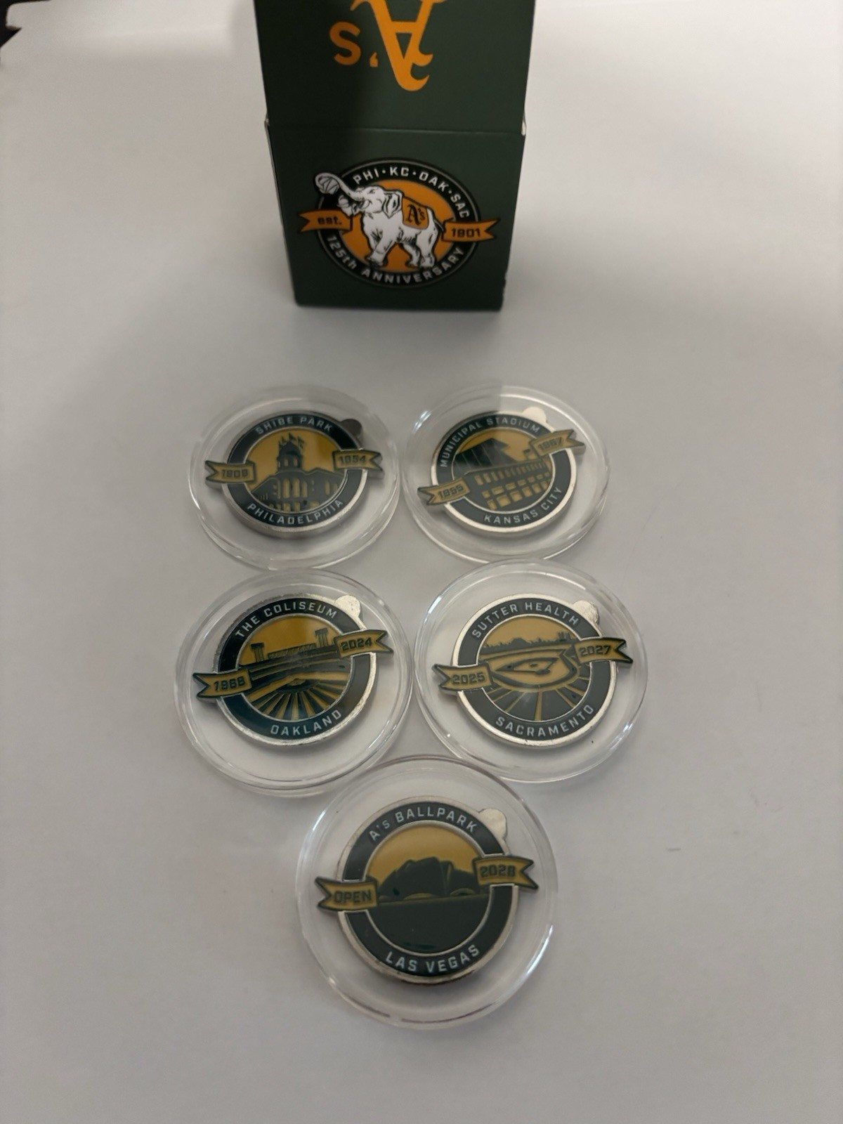 NEW 2026 Athletics A’s 125th Commemorative Coin Set SGA Stadium Giveaway 8/12/26