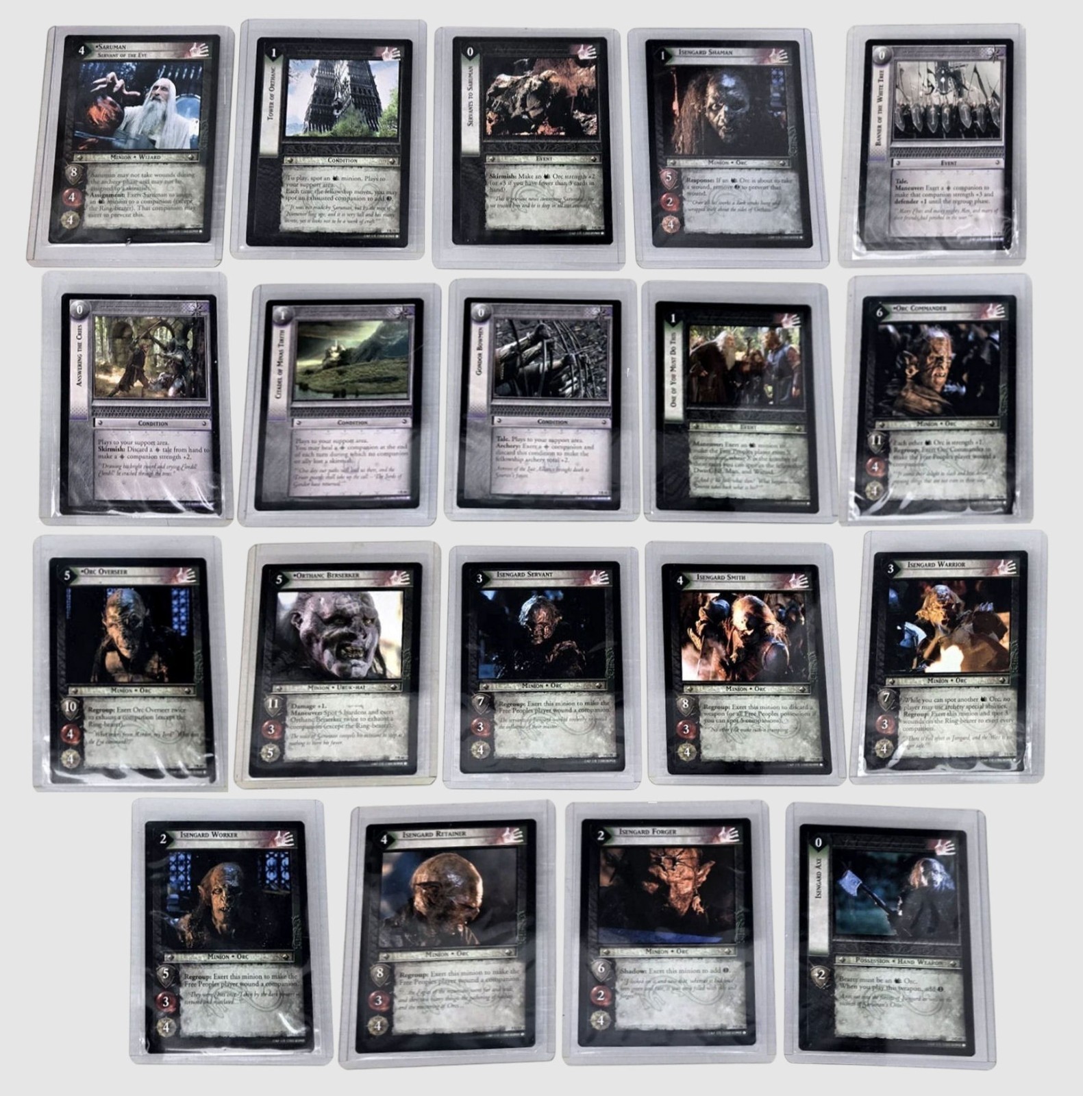 LOTR TCG 19 Card Lot Realms of the Elf-Lords Assorted Rares Uncommons Commons