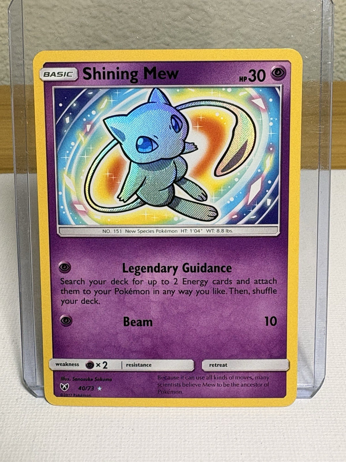 Shining Mew 40/73 Shining Legends Holo Shining Mew 40/73 Shining Legends Holo