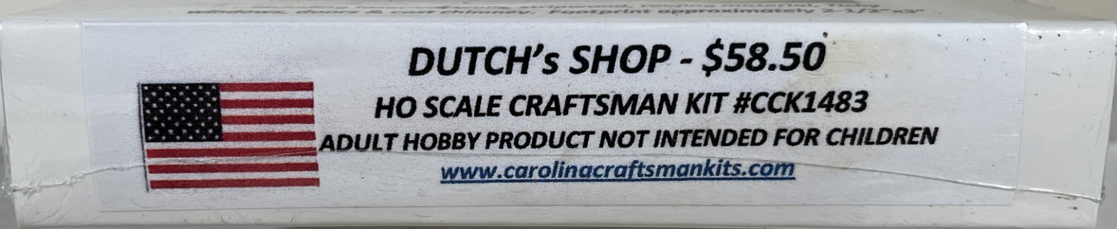 Carolina Craftsman CCK1483 Dutch\'s Shop HO Scale OOP