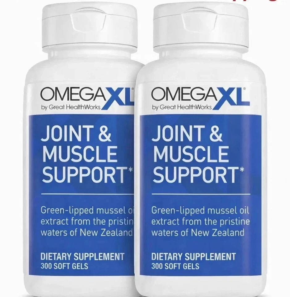 Omega XL 300 Premium Capsules-Green Lipped Mussel Joint & Muscle Relief(PK of 2)