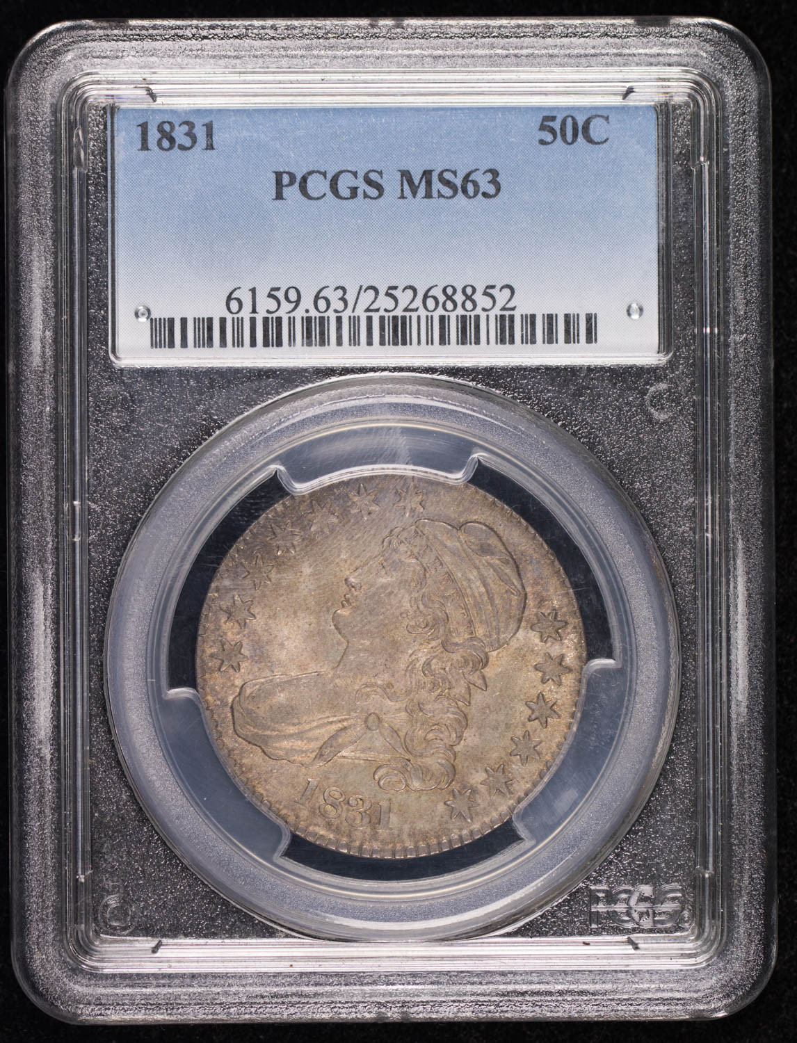 1831 P Capped Bust Half Dollars PCGS MS-63