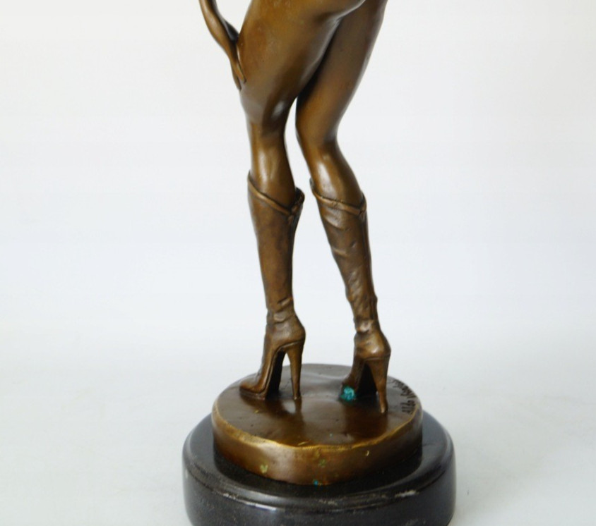 Bronze Woman Statue Sculpture Lady Decor Aldo Rare Art Female Large Marble Gift