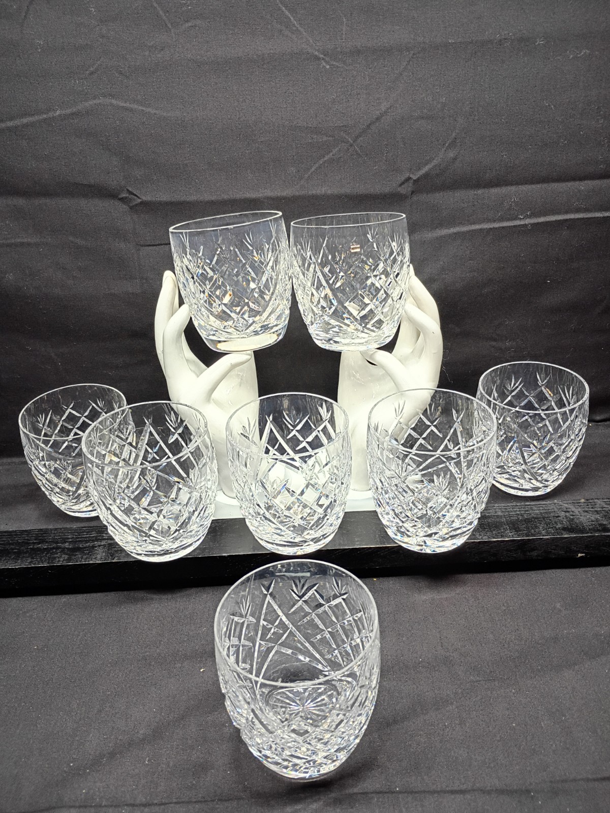 Waterford Crystal Donegal short Tumblers Set of eight (8) (Mint) Waterford Crystal Donegal short Tumblers Set of eight (8) (Mint)