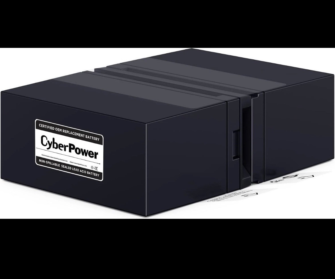 Cyberpower RB1280X2B Genuine 12V/9AH UPS Replacement Battery Cartridge Cyberpower RB1280X2B Genuine 12V/9AH UPS Replacement Battery Cartridge