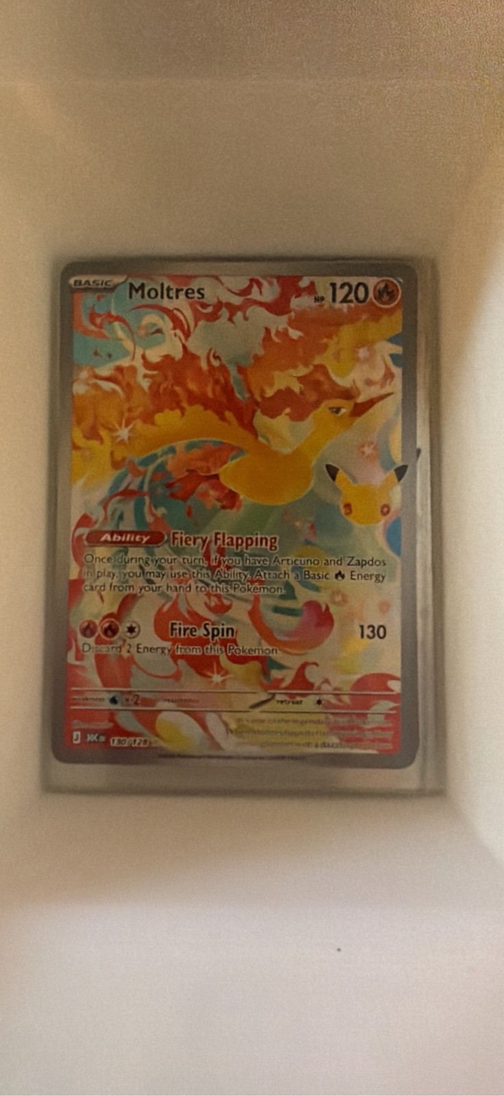 Moltres 130 - ME: 30th Celebration Pokemon