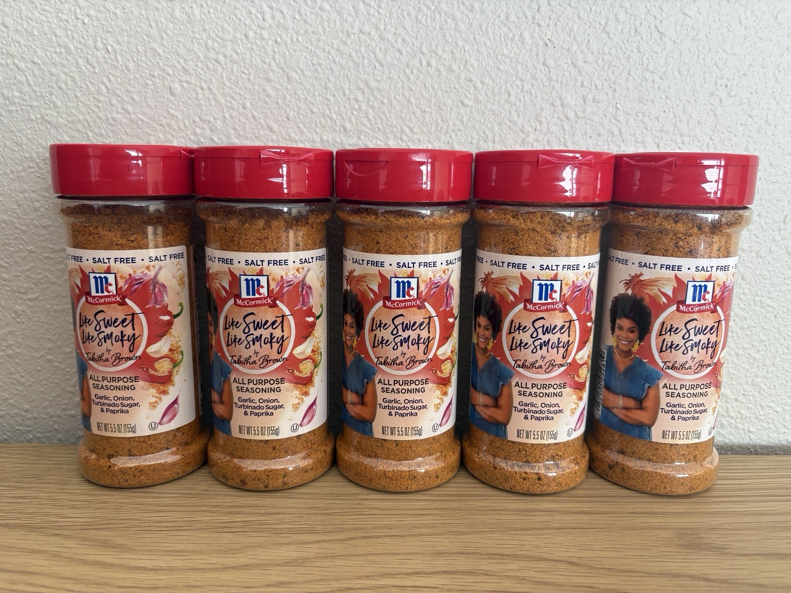 Lot of 5 NEW McCormick Tabitha Brown Like Sweet Like Smoky Seasoning 5.5 oz