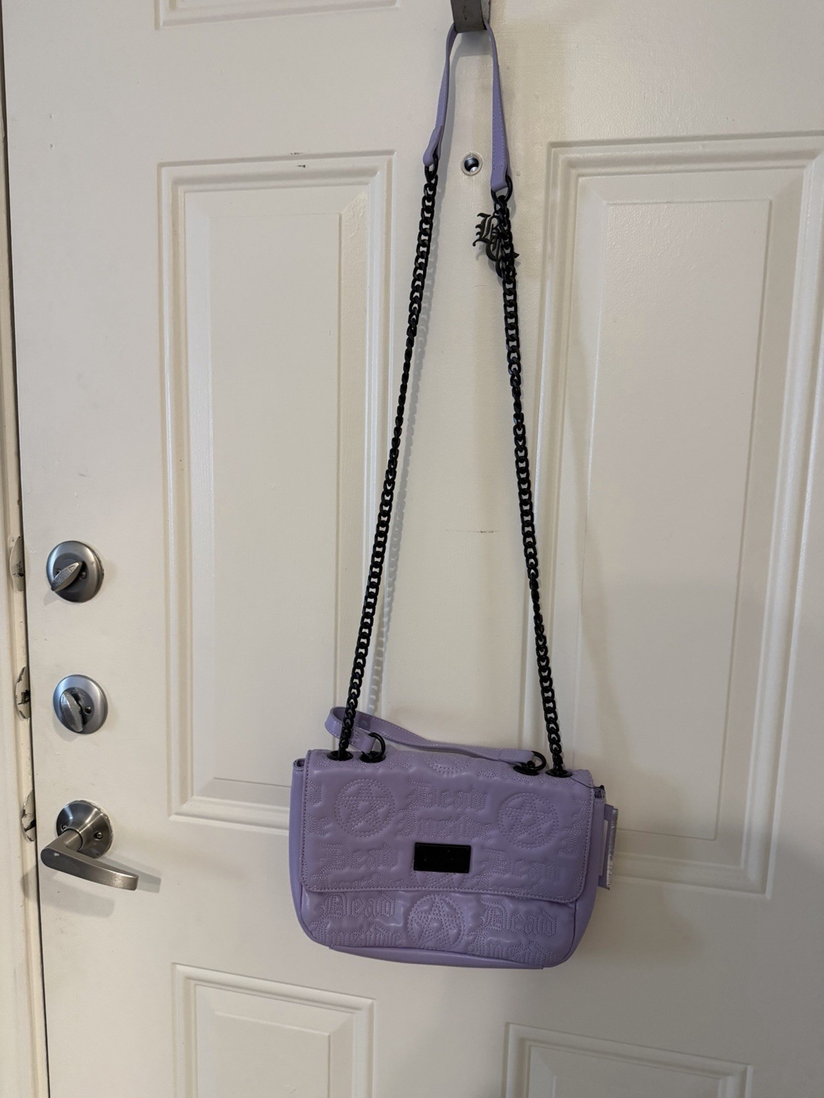 NWTBlackcraft cult Lavender Embossed Gothic Dead Inside Purse- Please read desc