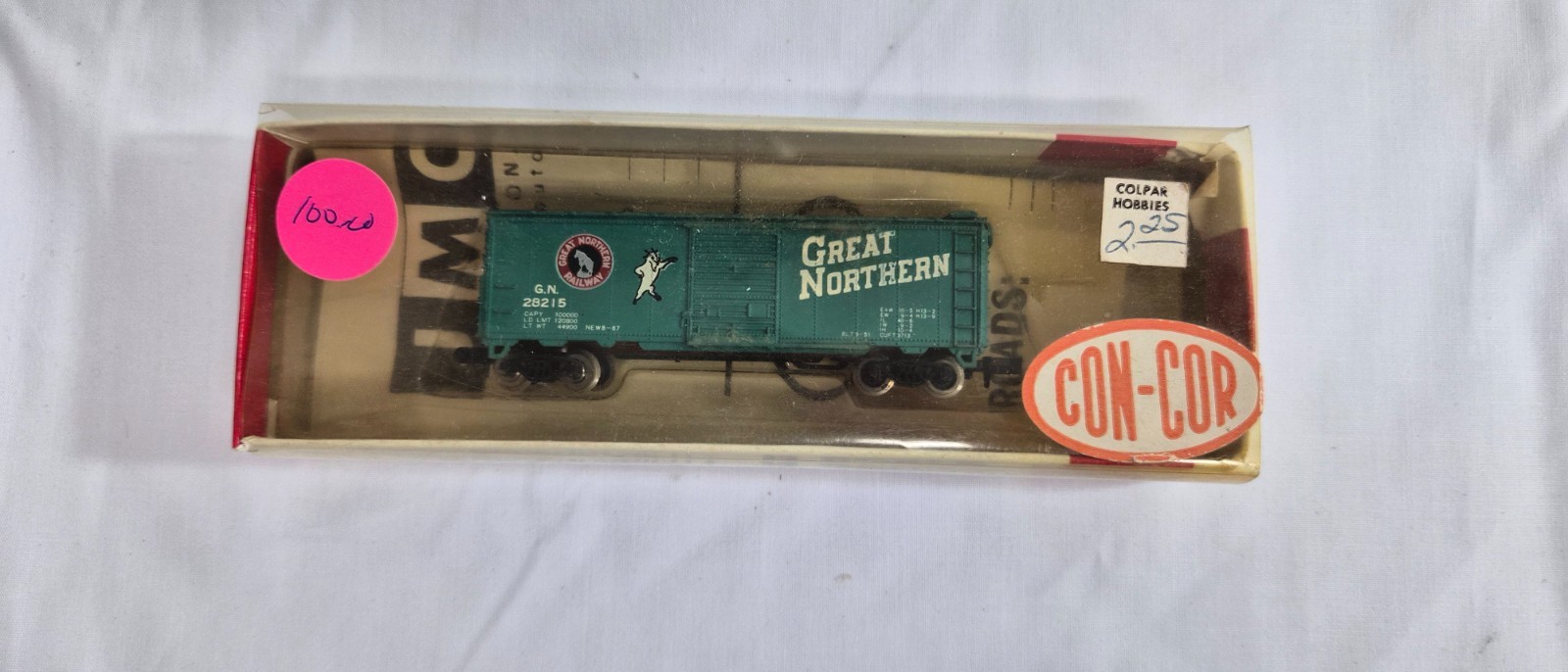 Vintage Con-Cor N scale G N 28515 STD., STL., BXCR., 1001-B Great No.