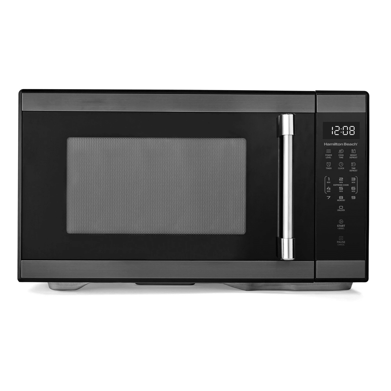 Hamilton Beach 1.1 Cu Ft Countertop Microwave Oven, 1000 W, Stainless Steel
