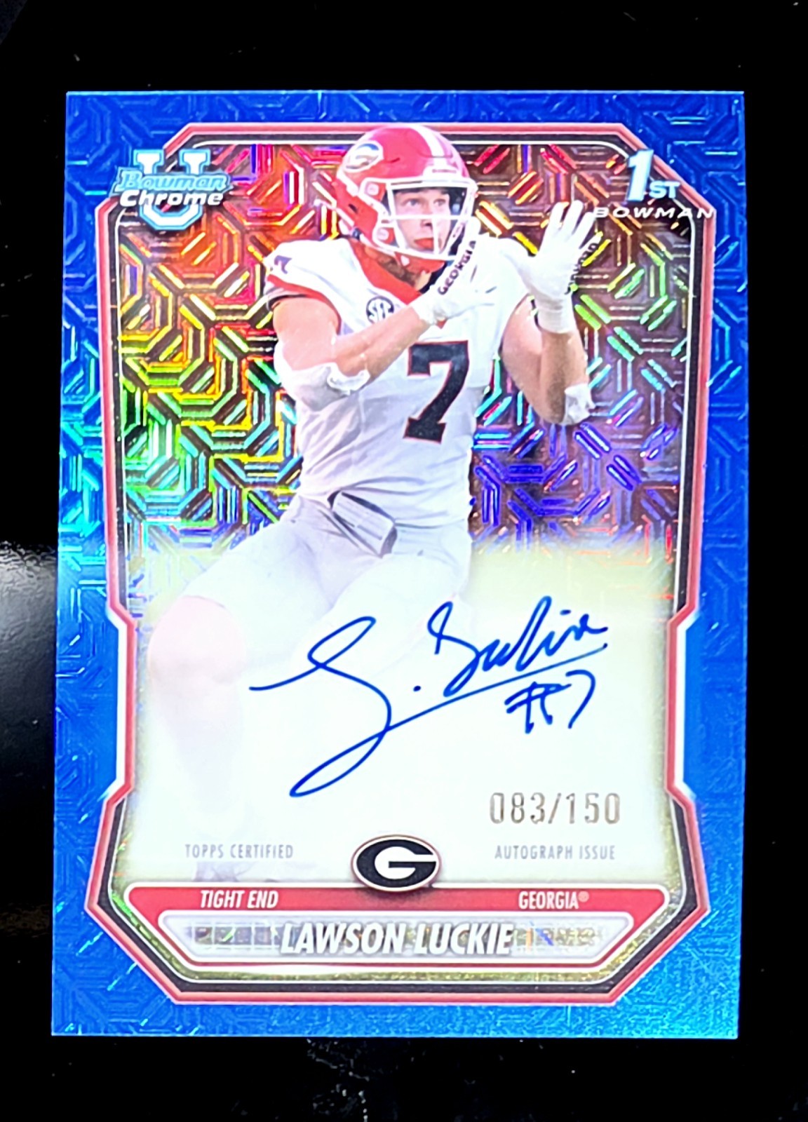SP 2026 Bowman Chrome Lawson Luckie 1st Bowman Auto Blue Mojo Refractor /150 SP SP 2026 Bowman Chrome Lawson Luckie 1st Bowman Auto Blue Mojo Refractor /150 SP