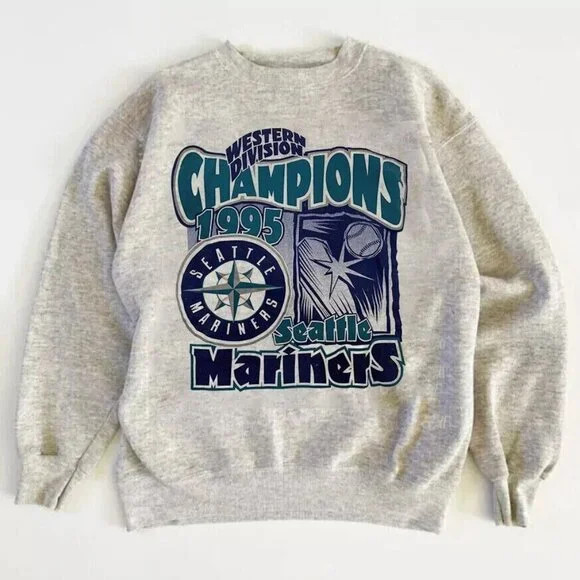 Vtg 1995 Seattle Mariners MLB Football NFL Unisex Crewneck sweatshirt KH17541