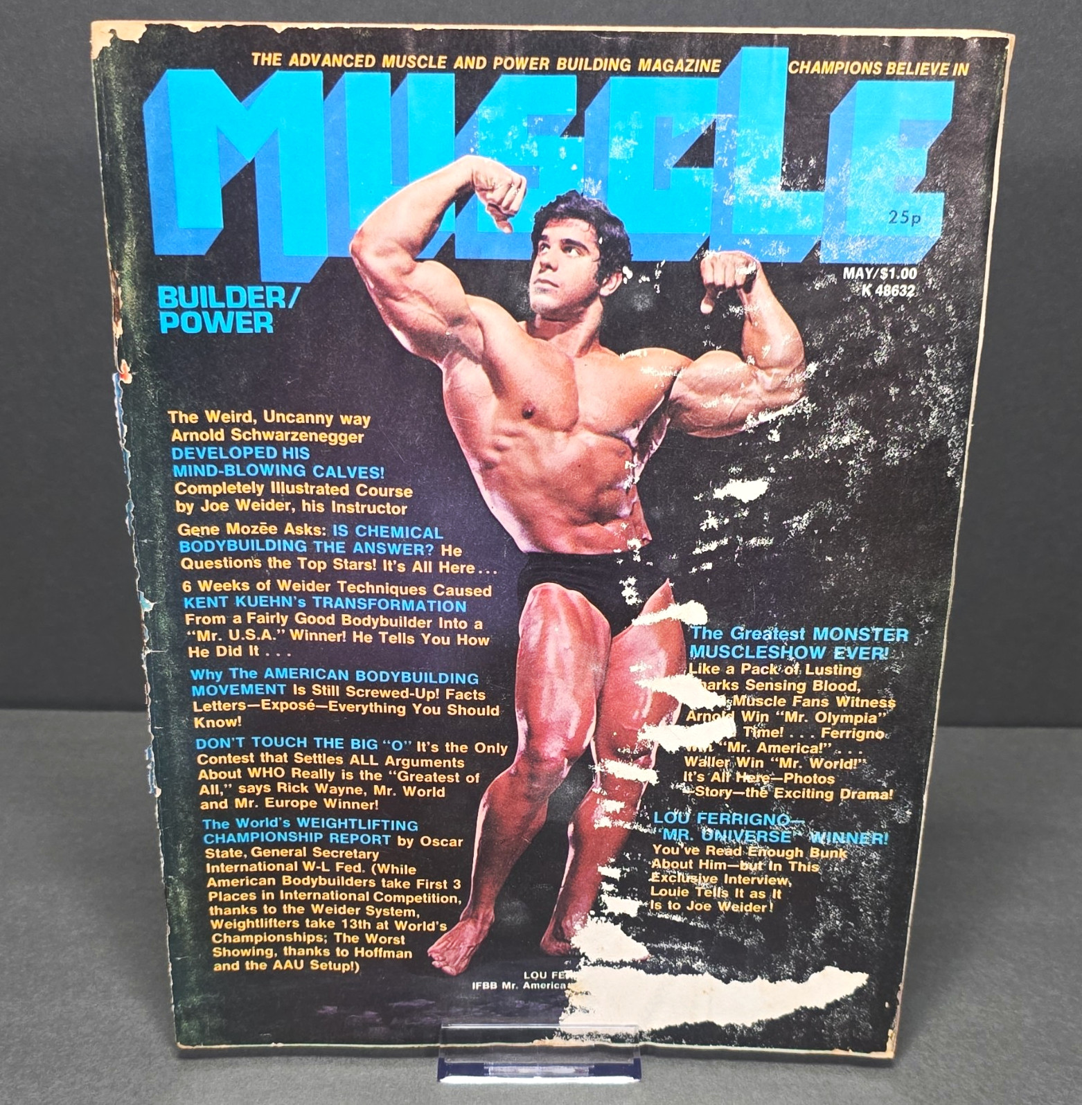 Vintage Muscle Builder/Power Magazine May 1974 Arnold Schwarzenegger Ferrigno Vintage Muscle Builder/Power Magazine May 1974 Arnold Schwarzenegger Ferrigno