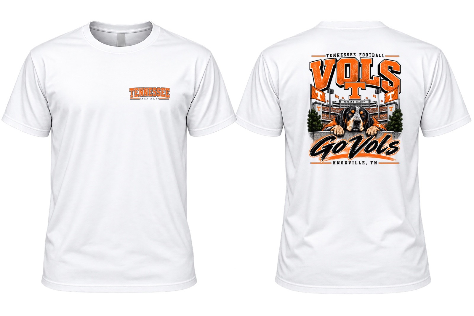 Custom Tennessee Vols  Mascot Premium Quality Tee's