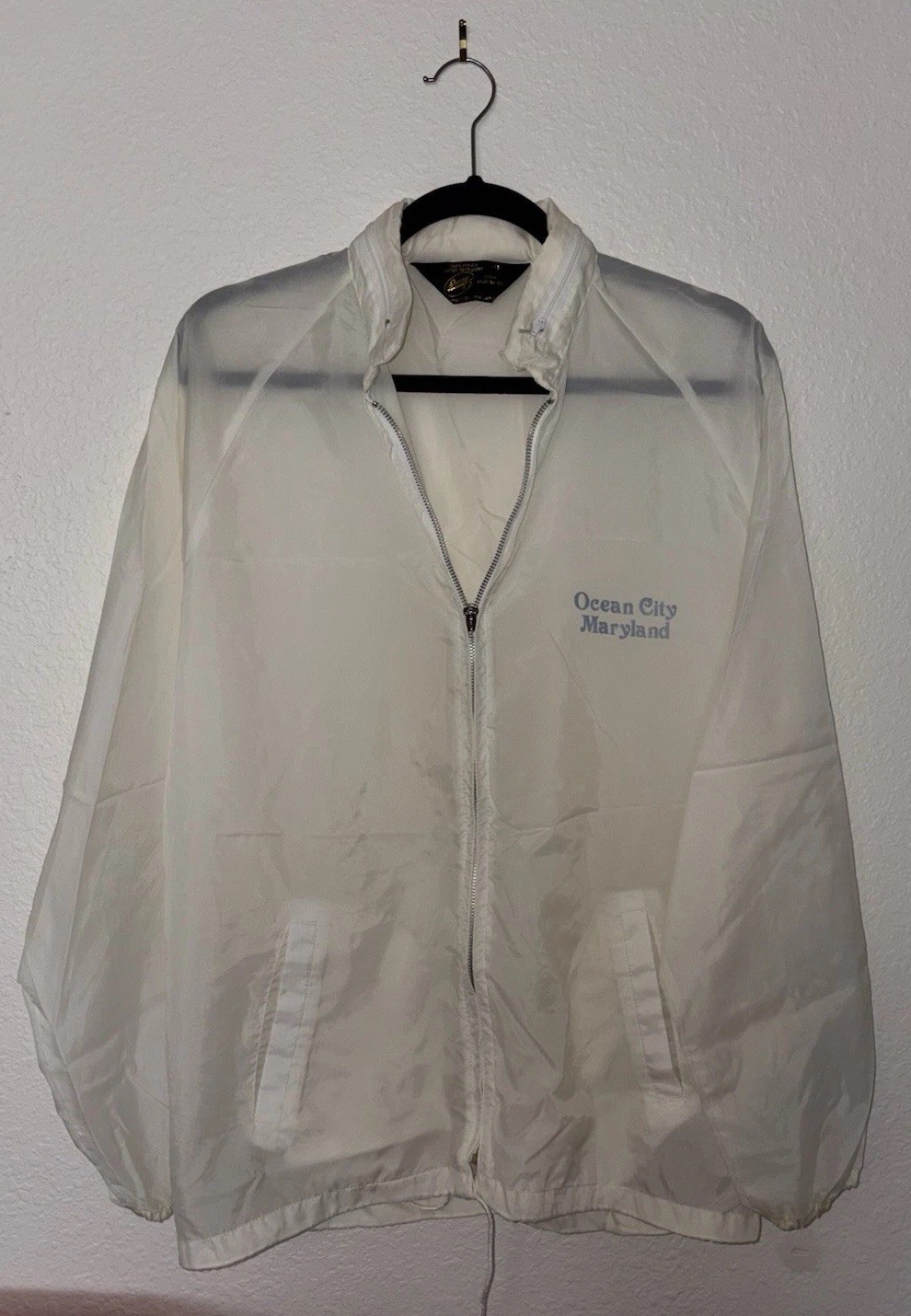 Vintage 80s Nylon Water-Repellent Jacket by Sherry, Size M Vintage 80s Nylon Water-Repellent Jacket by Sherry, Size M