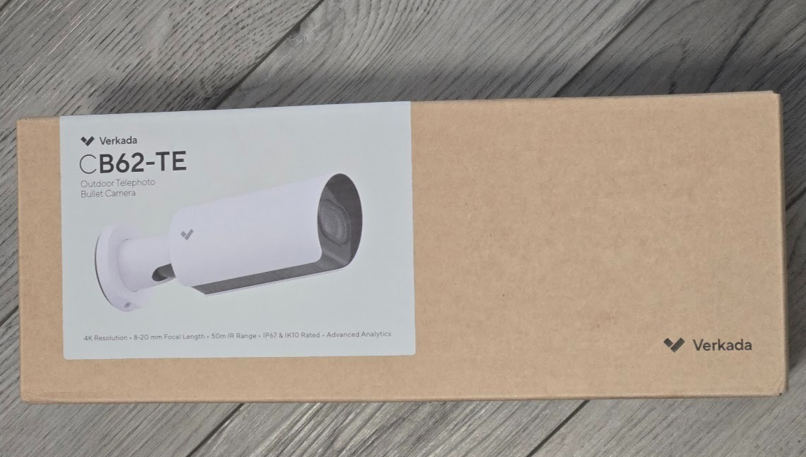 VERKADA #CB62-TE Outdoor Telephoto Bullet Security Camera Model: CB62-512TE-HW