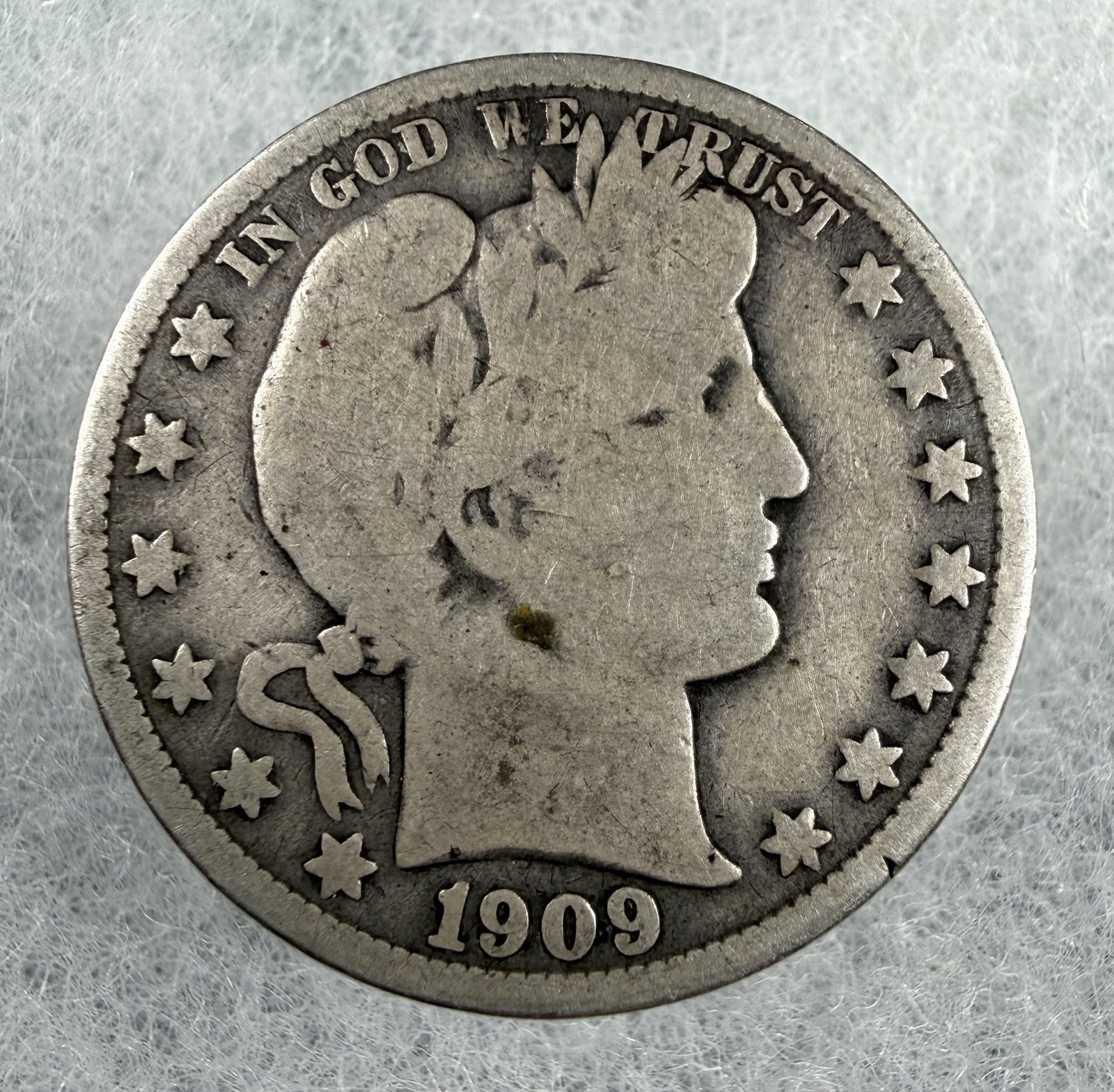 RARE Beautiful 1909-O U.S. Barber Half Dollar (SILVER) KM 116 RARE Beautiful 1909-O U.S. Barber Half Dollar (SILVER) KM 116