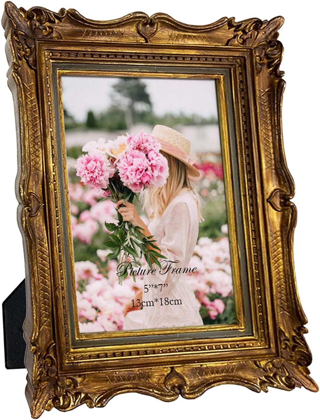 5x7 Vintage Bronze Picture Frame,5 by 7 Ornate Antique Picture Frame for Wedding 5x7 Vintage Bronze Picture Frame,5 by 7 Ornate Antique Picture Frame for Wedding