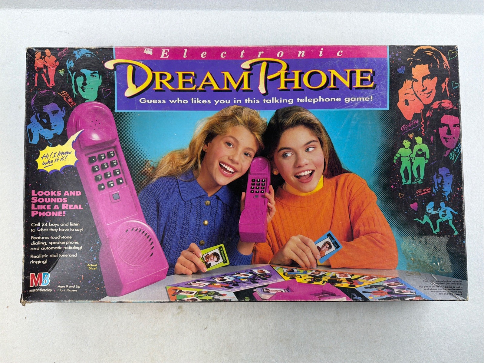 Vintage 1991 Dream Phone Electronic Board Game COMPLETE Tested & Working MB 4247