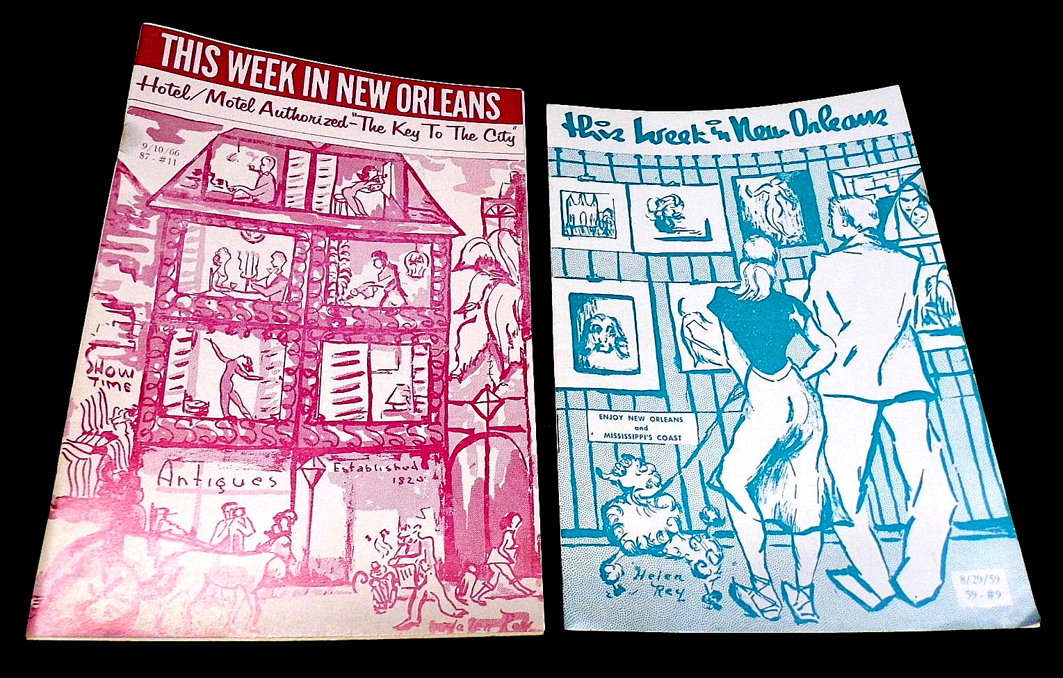 2 LOT~1959/1966 THIS WEEK NEW ORLEANS MAGAZINES~GREAT ADV~CLUB MY-O-MY/DRAG SHOW 2 LOT~1959/1966 THIS WEEK NEW ORLEANS MAGAZINES~GREAT ADV~CLUB MY-O-MY/DRAG SHOW