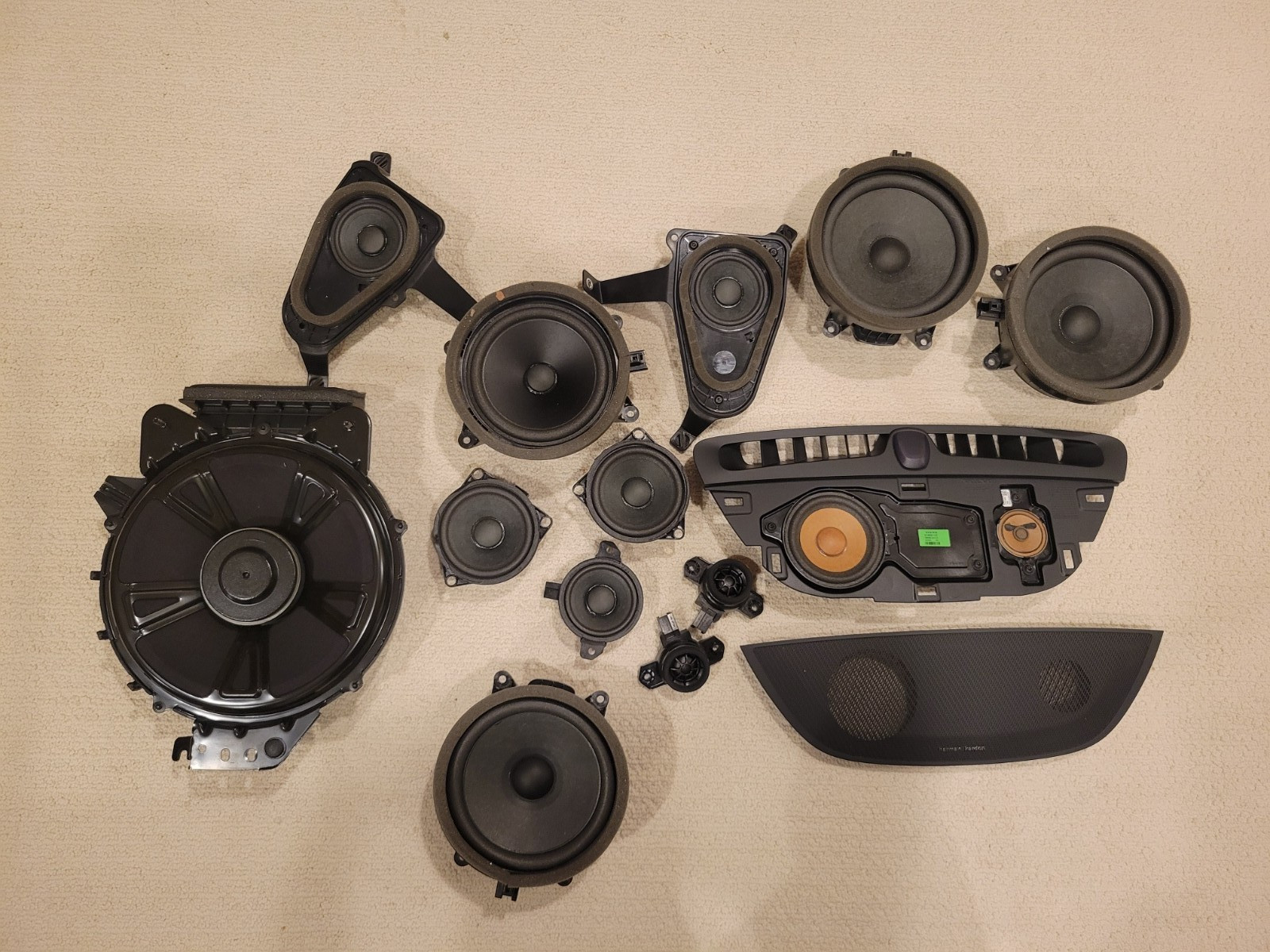 16-22 Volvo XC90 13pc Harman Kardon Speaker Set 31456258