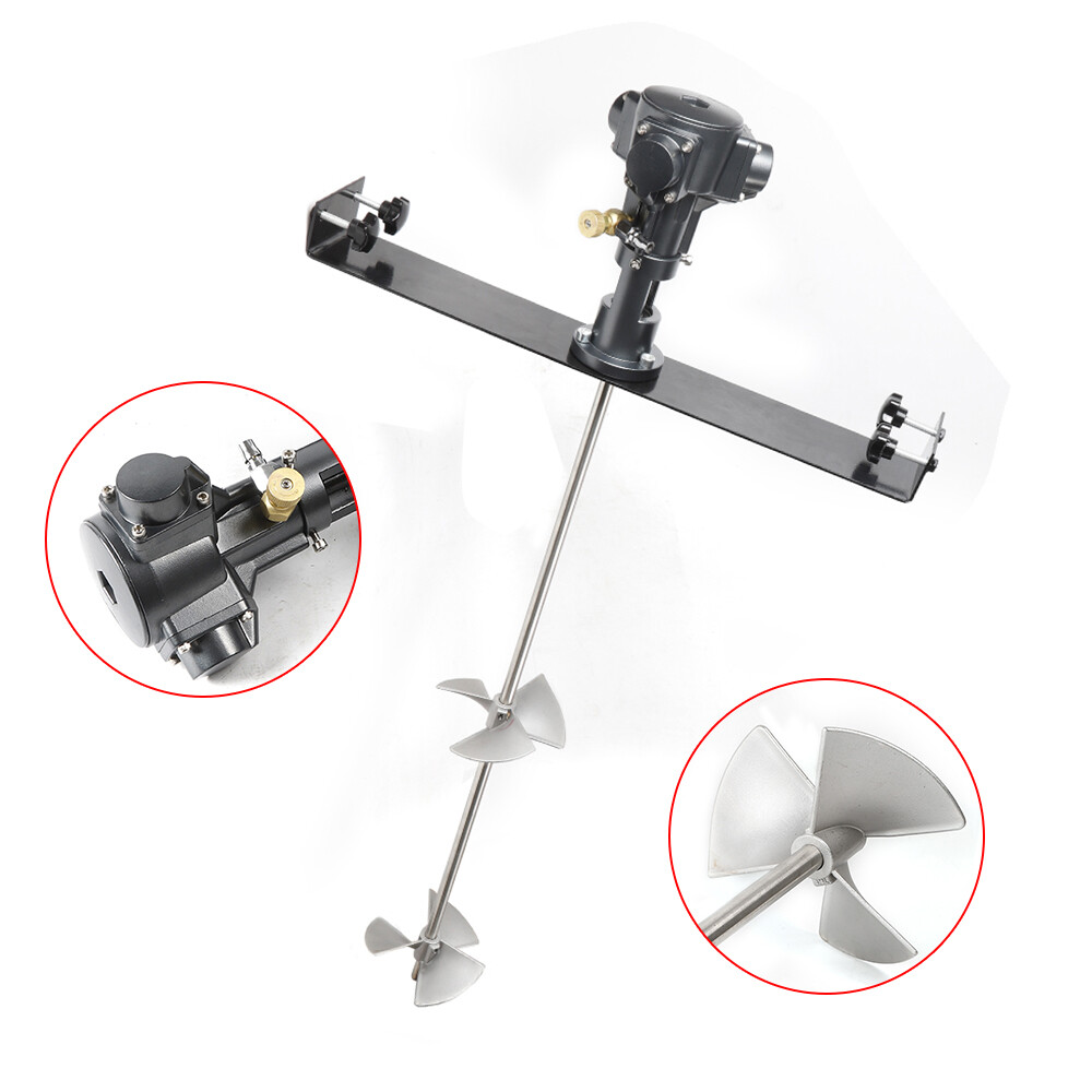 50 Gallon Pneumatic Paint Mixer 1/2 Hp Stainless Steel Barrel