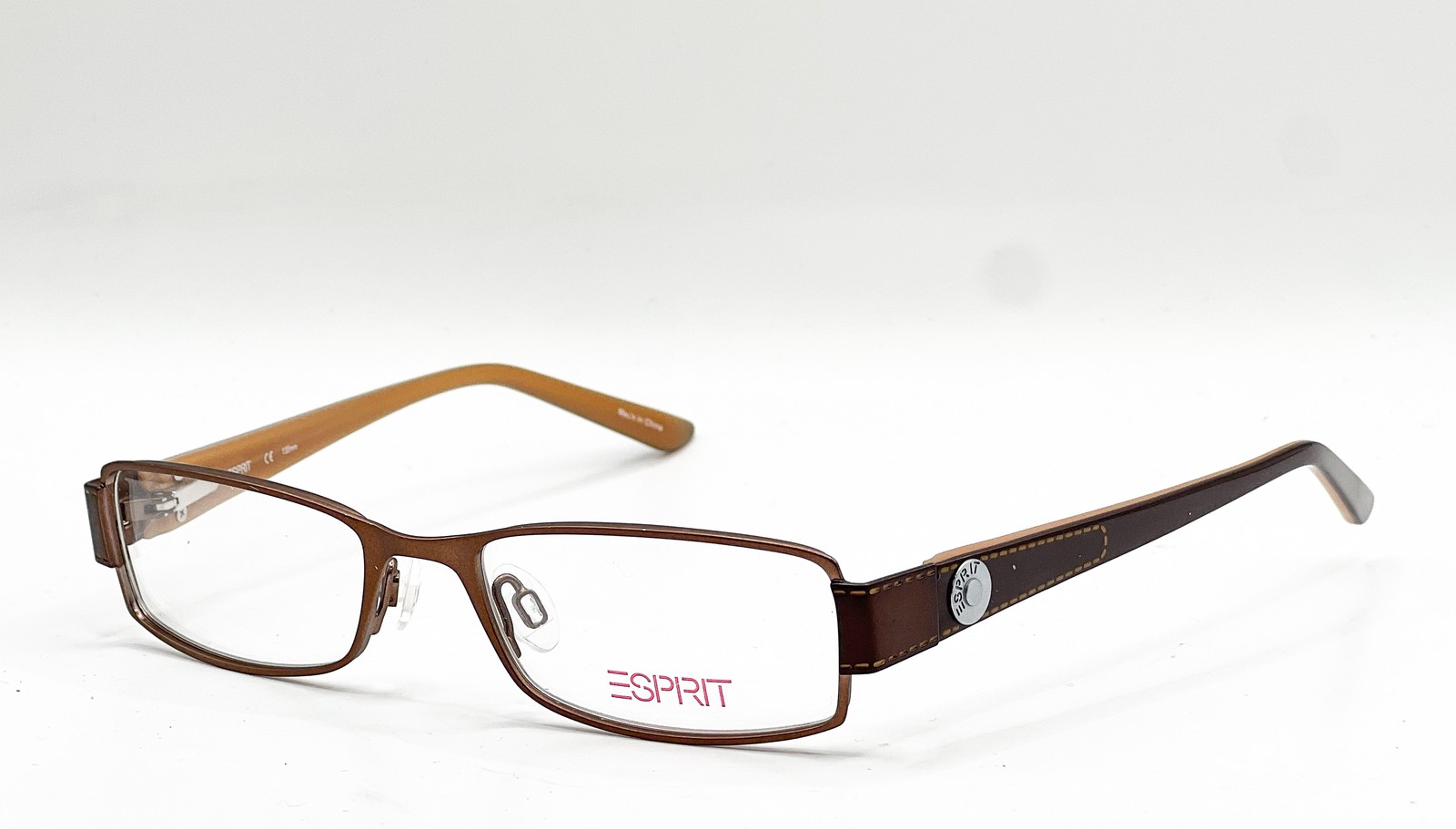 NEW ESPRIT ET17319 535 BROWN AUTHENTIC EYEGLASSES 49-17