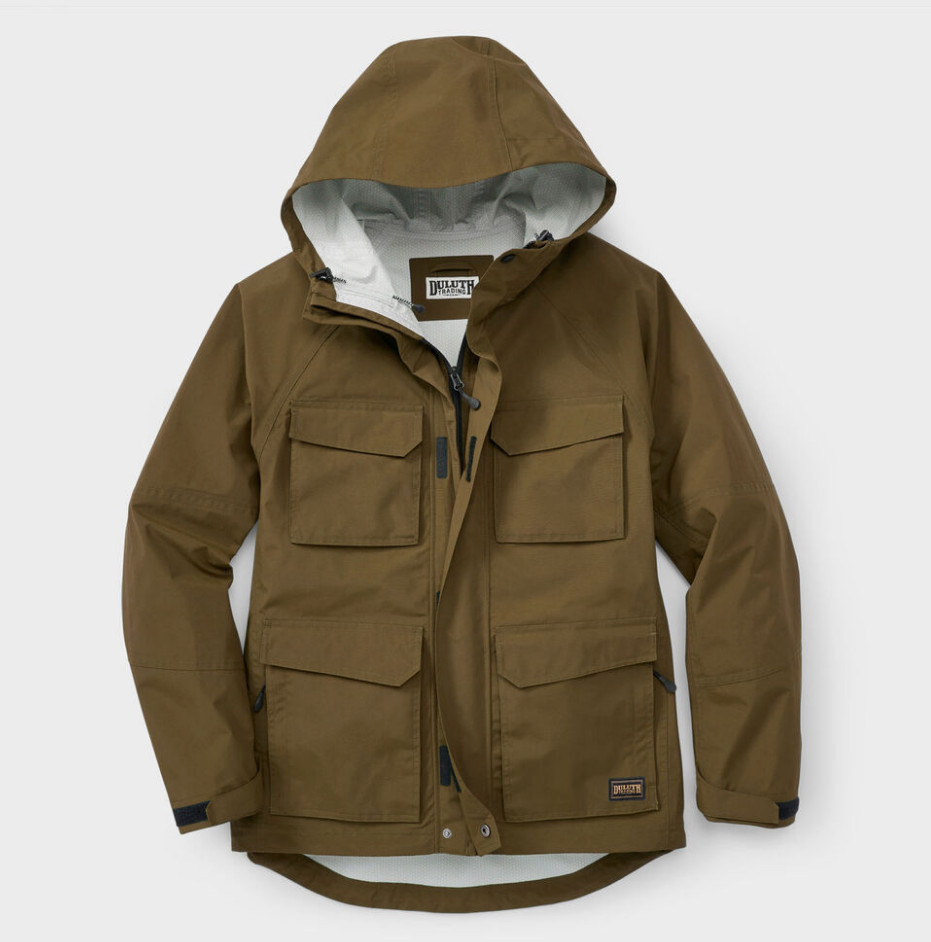 DULUTH Men\'s No-Rainer Jacket - Marsh Olive NEW DULUTH Men\'s No-Rainer Jacket - Marsh Olive NEW