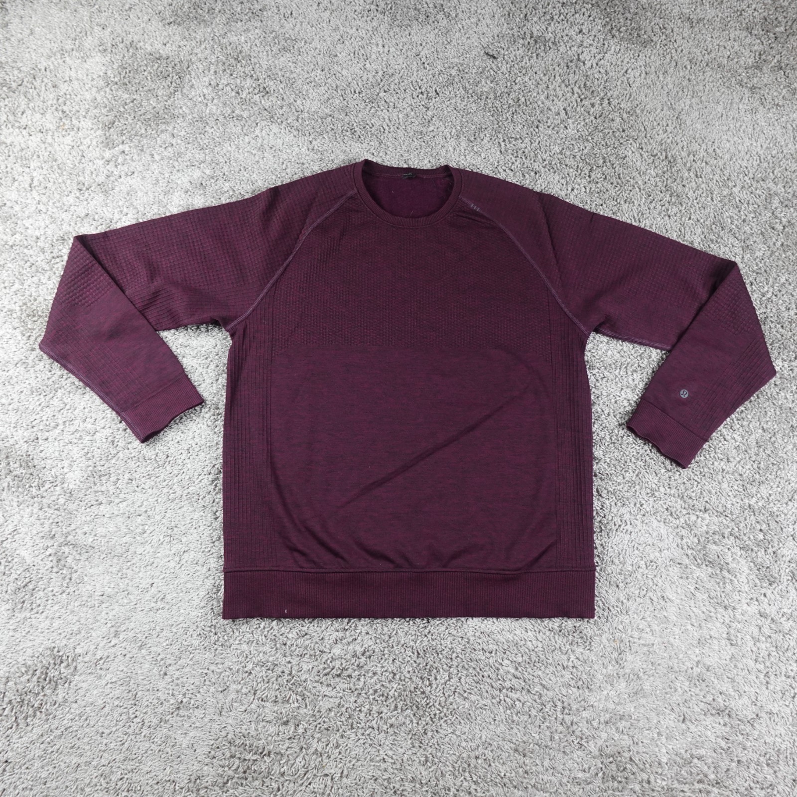Lululemon Engineered Warmth Long Sleeve Crewneck Mens Large Maroon Red