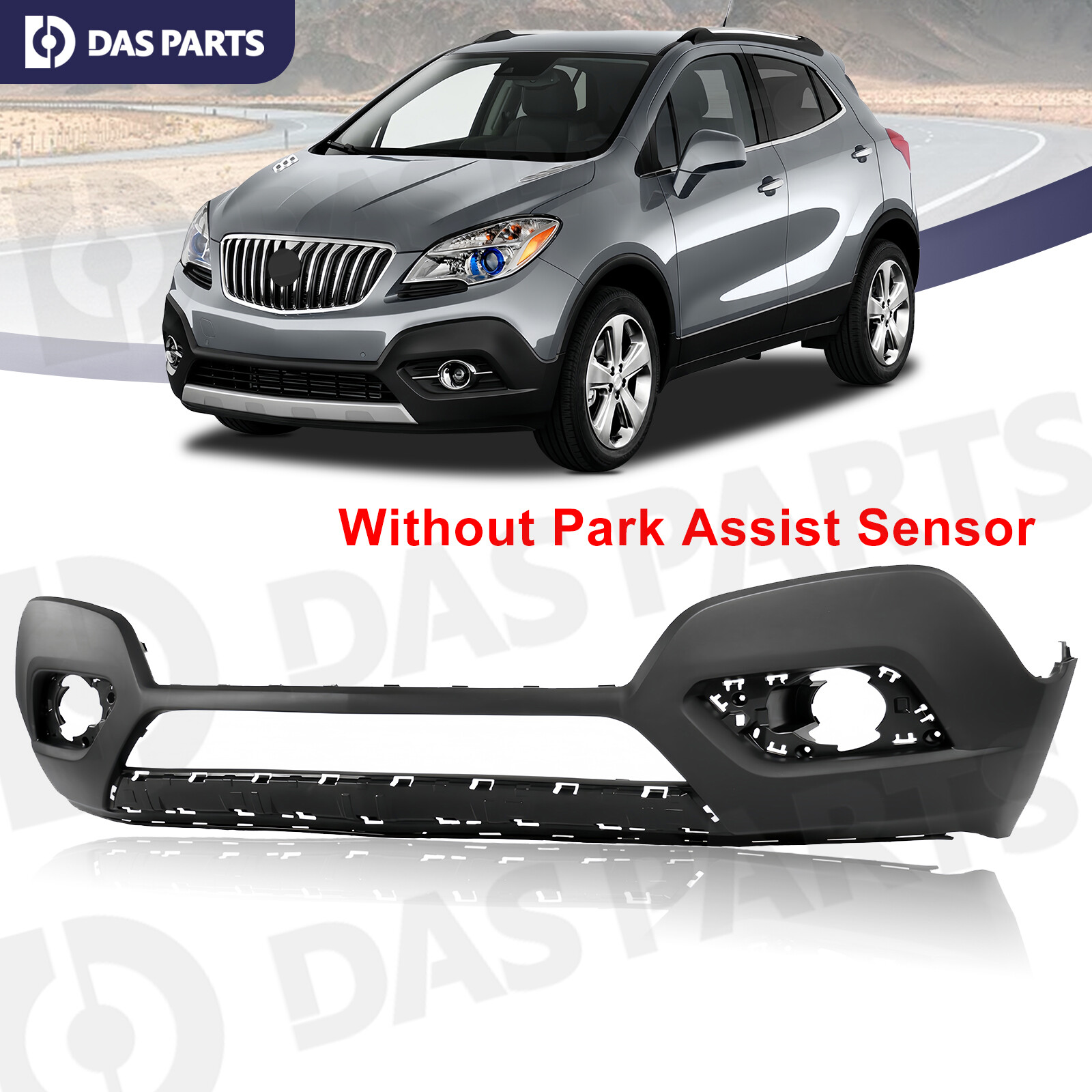 For 2013 2014 2015 2016 Buick Encore Primered Front Lower Bumper Cover Fascia