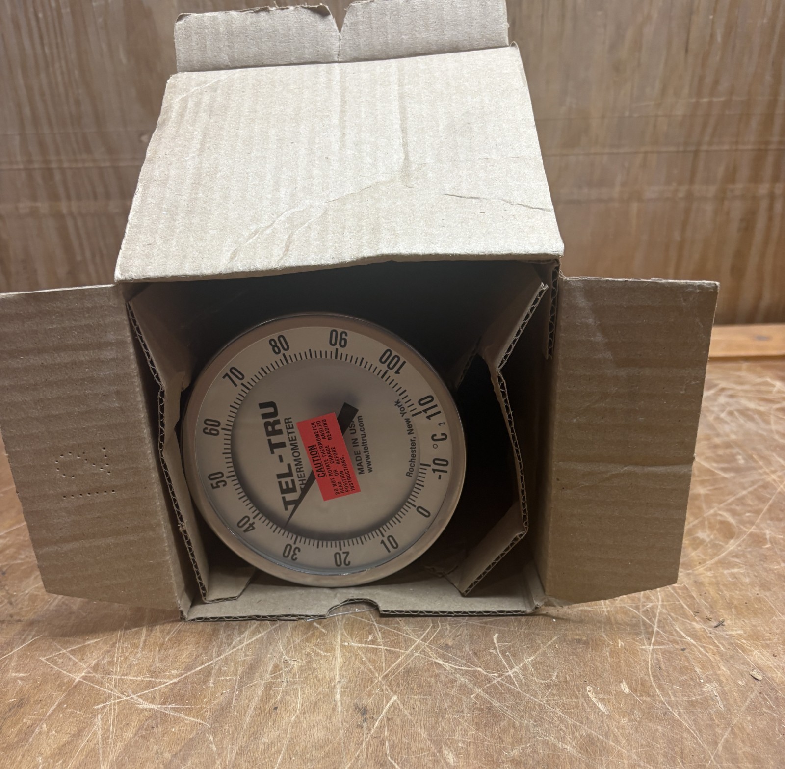 NEW TEL-TRU Thermometer Stainless AA575R ½” NPT  Stem 12