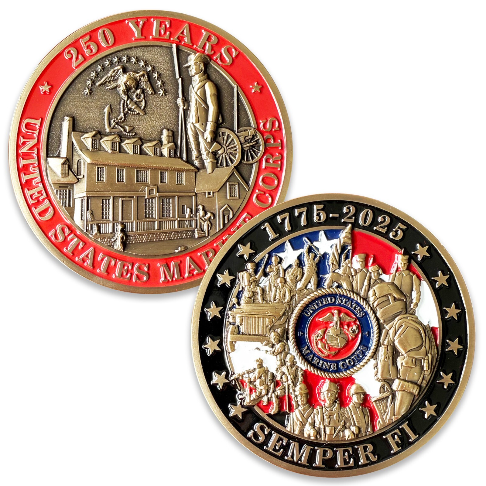 U.S. Marine Corps 250th Anniversary Challenge Coin