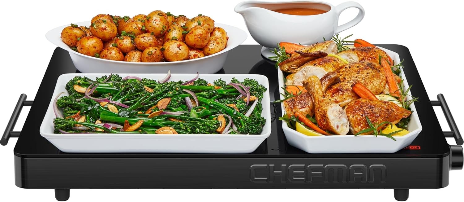 Chefman Electric Warming Tray w/ Adjustable Temperature Control (Open Box) Chefman Electric Warming Tray w/ Adjustable Temperature Control (Open Box)