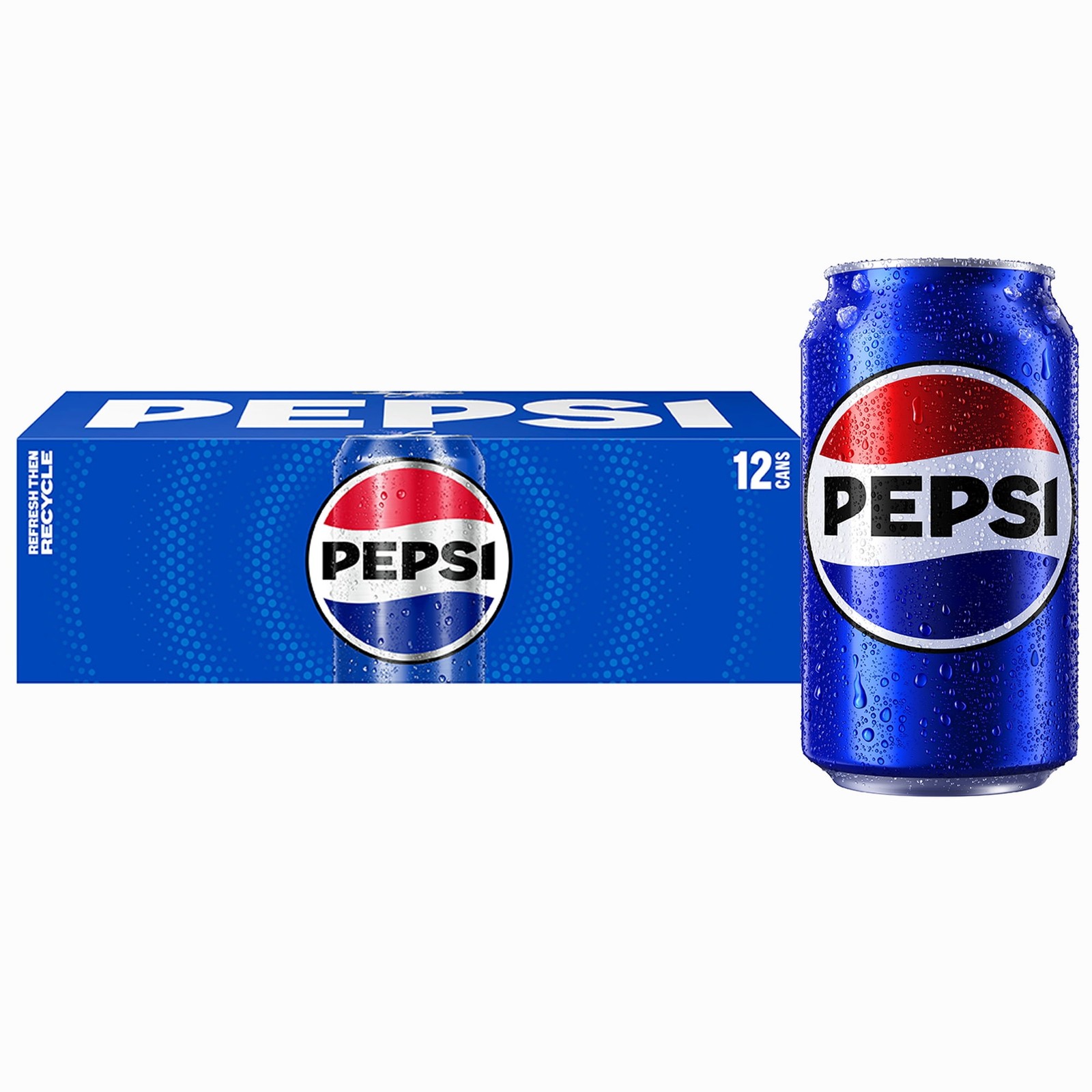 Pepsi Cola Soda Pop, 12 fl oz, 12 pack Cans, 