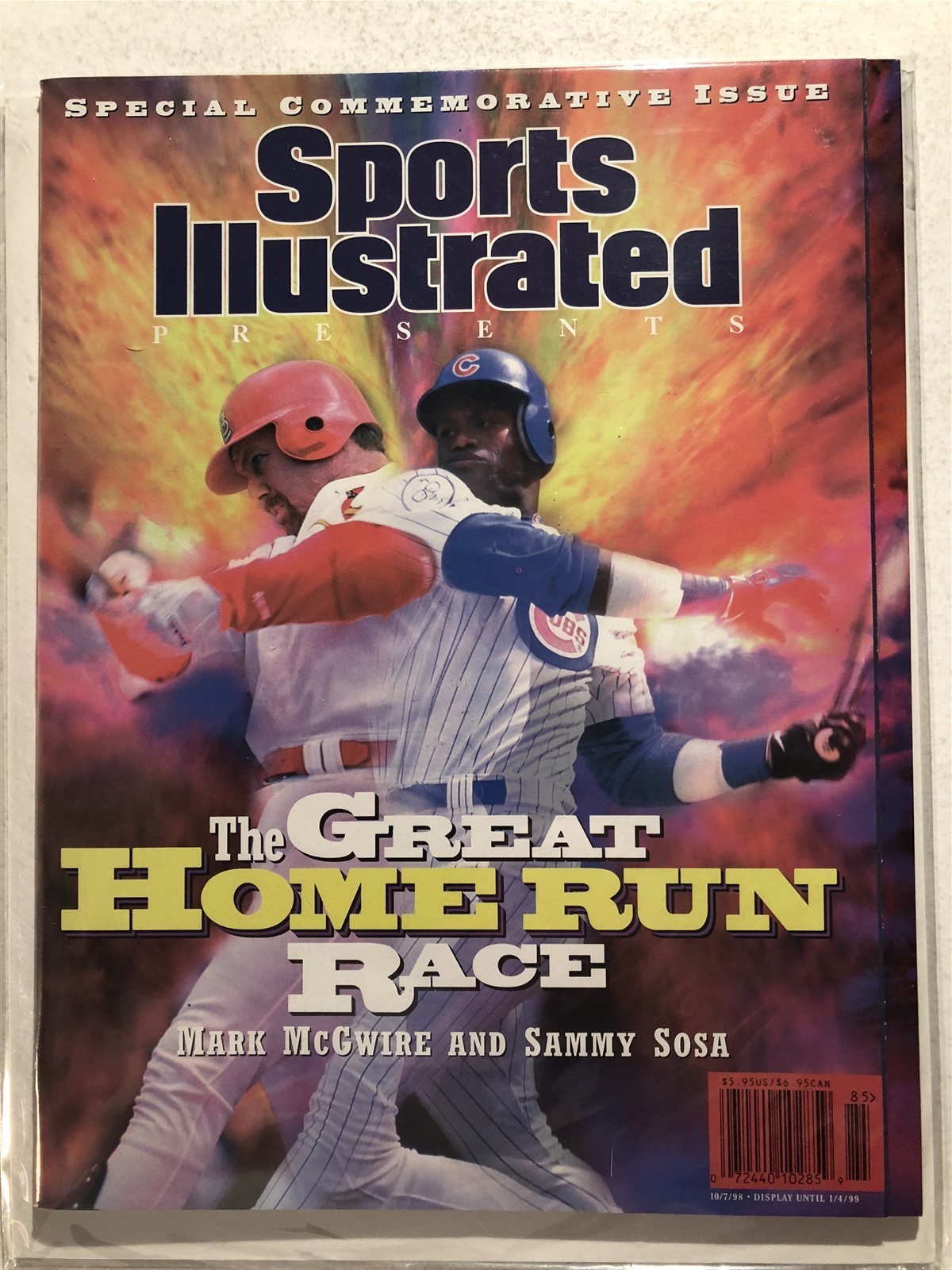 1998 Sports Illustrated ST LOUIS Cardinal Mark McGWIRE Sammy SOSA NewsStand N/L