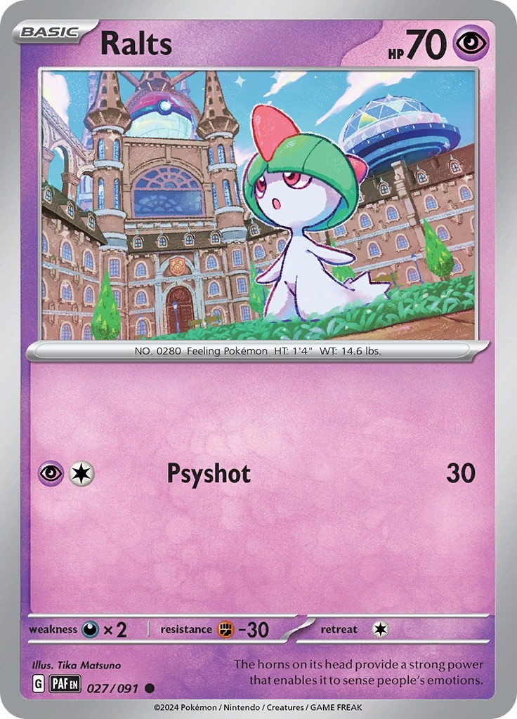 LP - Ralts PAF - 027/091 SV: Paldean Fates