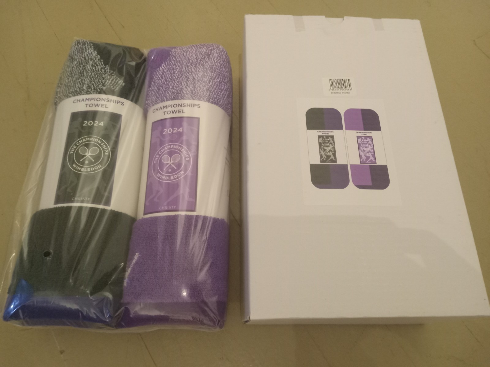 official Wimbledon 2024 championship towels