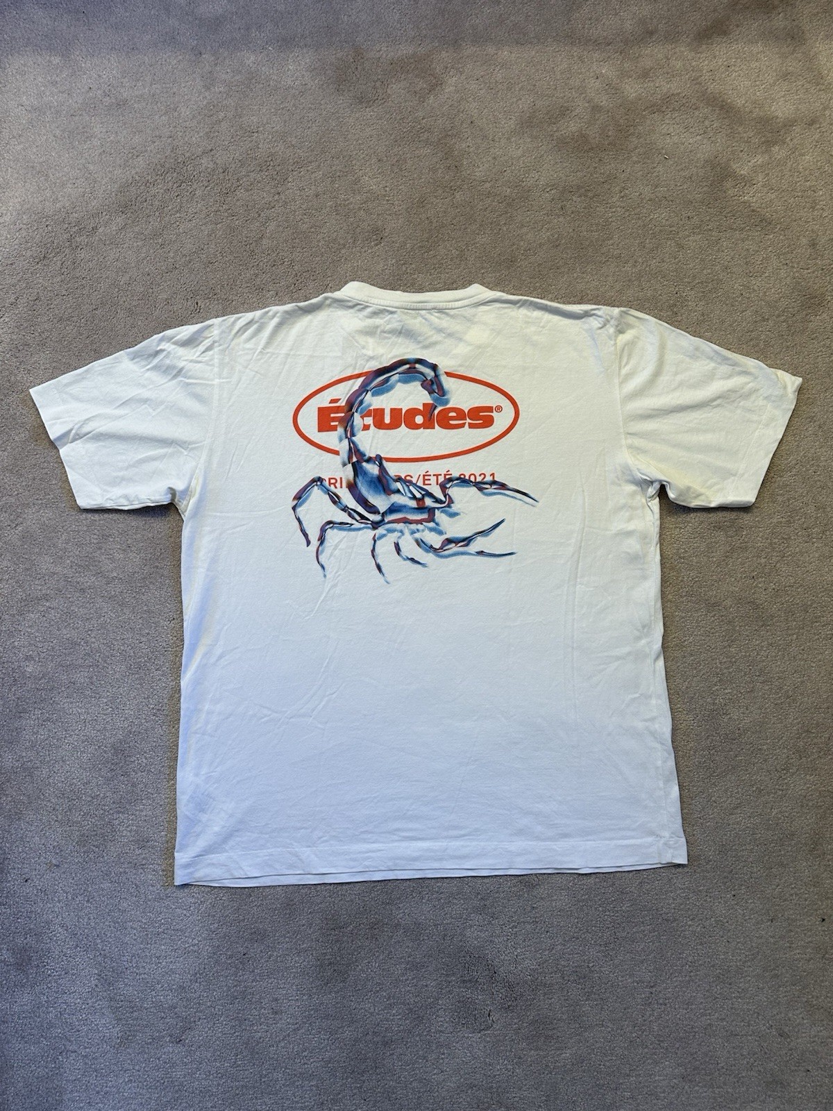 Études Studio SS21 PRINTEMPS / ÉTÉ 2021 Scorpion Graphic T-Shirt White Mens Tee
