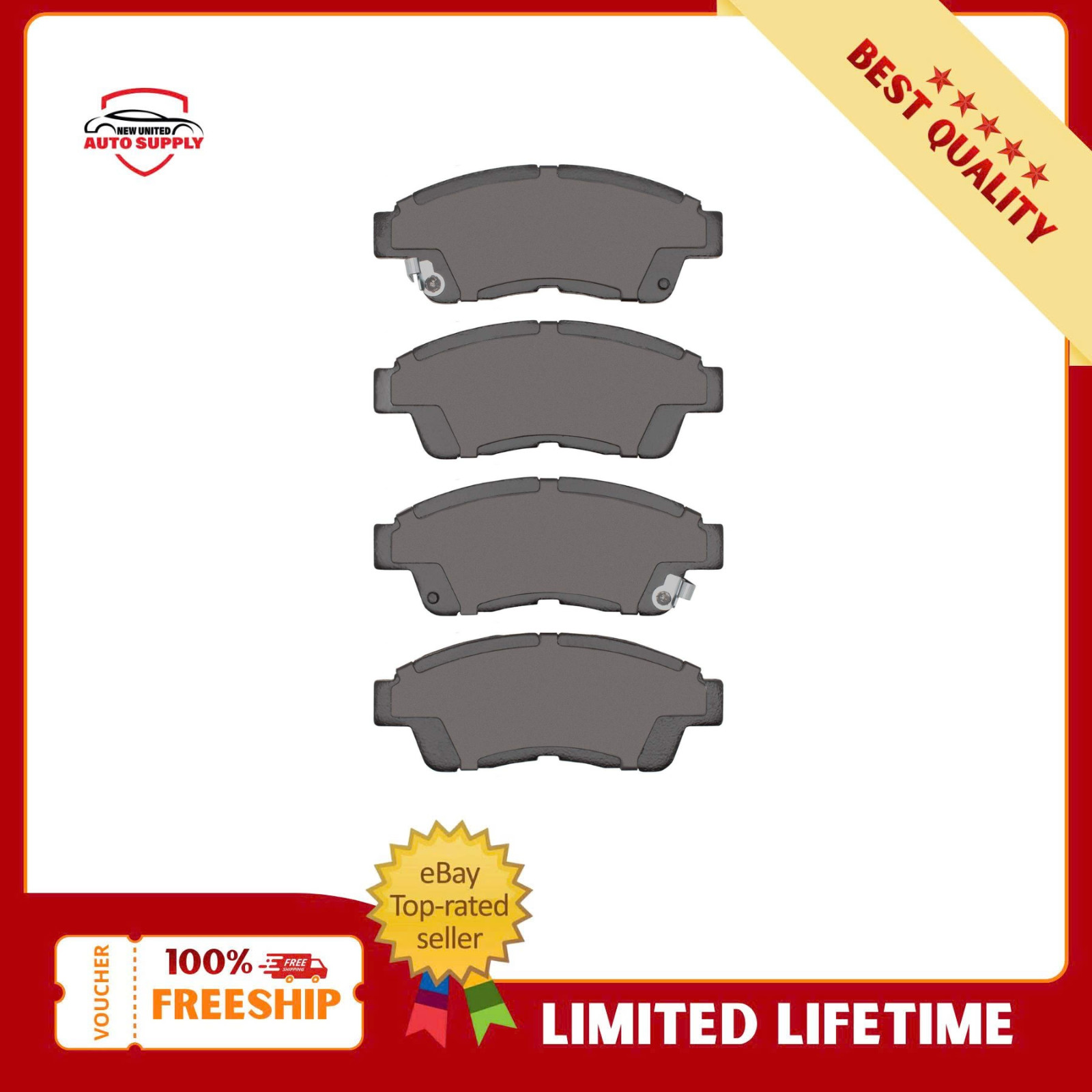 Ceramic Front Carquest Brake Pads NAD695 1992-2001 Toyota Camry Corolla