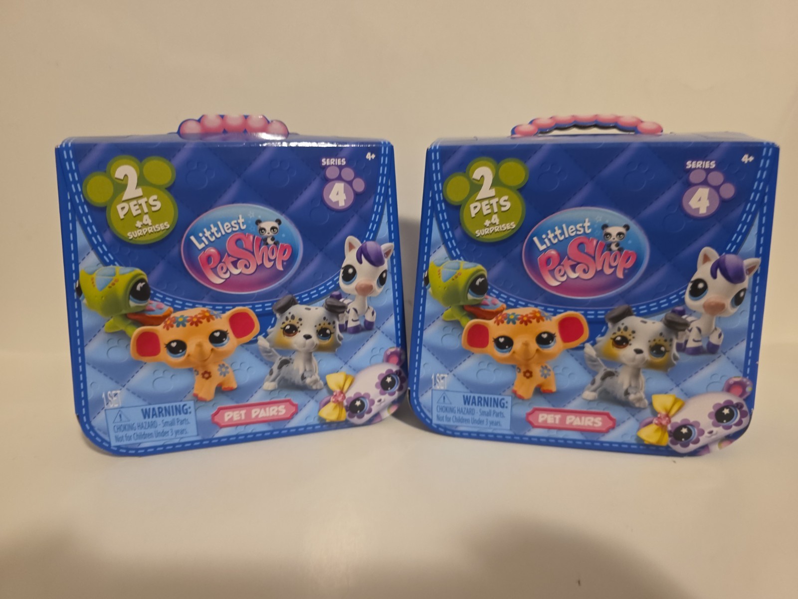 2x Series 4 Littlest Petshop Pet Pairs (2 Pets +4 Surprises) Blind Box