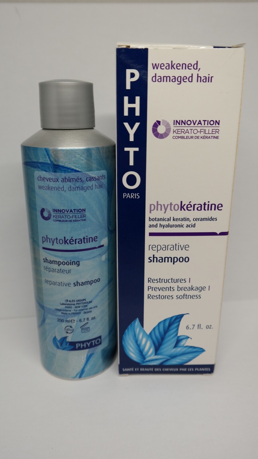 Phyto Paris PHYTOKERATINE Reparative Shampoo 6.7 fl oz New & Boxed Phyto Paris PHYTOKERATINE Reparative Shampoo 6.7 fl oz New & Boxed