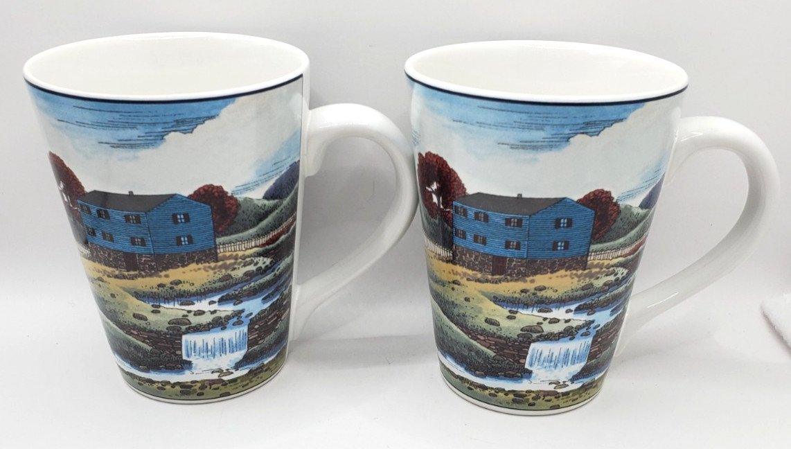 Epoch Exclusives Home in Valley Coffee Mug White Set of 2 Epoch Exclusives Home in Valley Coffee Mug White Set of 2